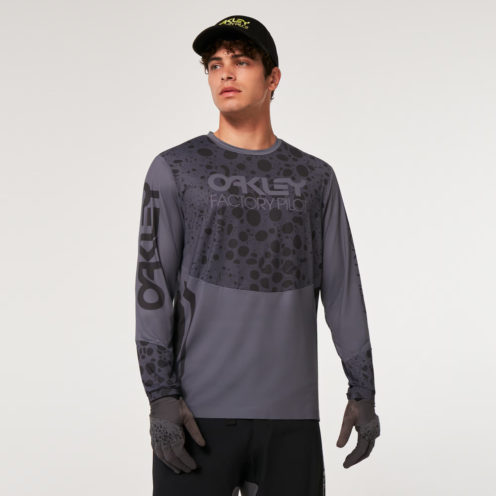Oakley Maven Rc Jersey Black Frog Long Sleeve Trail Shirt Hydrolix -‎ XXL
